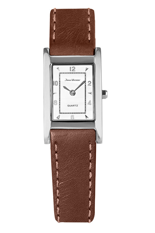 Relógio Feminino Jean Vernier Couro Marrom JV01616BMM