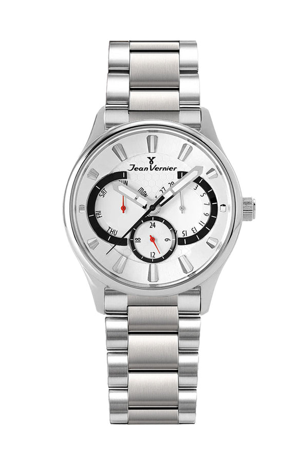 Relógio Jean Vernier Masculino Pulseira Aço JV01943-15