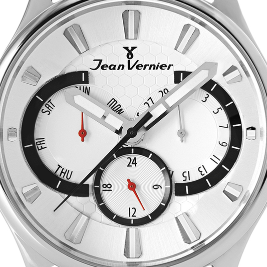 Relógio Jean Vernier Masculino Pulseira Aço JV01943-15