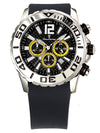 Relógio de Pulso Jean Vernier Pulseira Silicone Preto JV02092