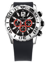 Relógio de Pulso Jean Vernier Pulseira Silicone Preto JV02093