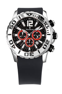 Relógio de Pulso Jean Vernier Pulseira Silicone Preto JV02093