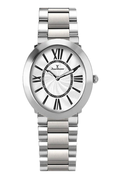 Relógio Jean Vernier Masculino Prateado JV02096-15