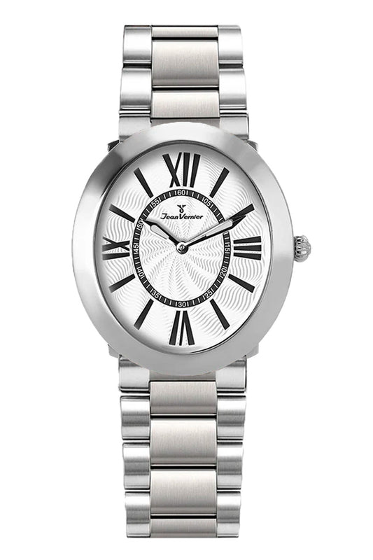 Relógio Jean Vernier Masculino Prateado JV02096-15