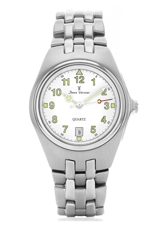 Relógio de Pulso Jean Vernier Prateado JV03562B