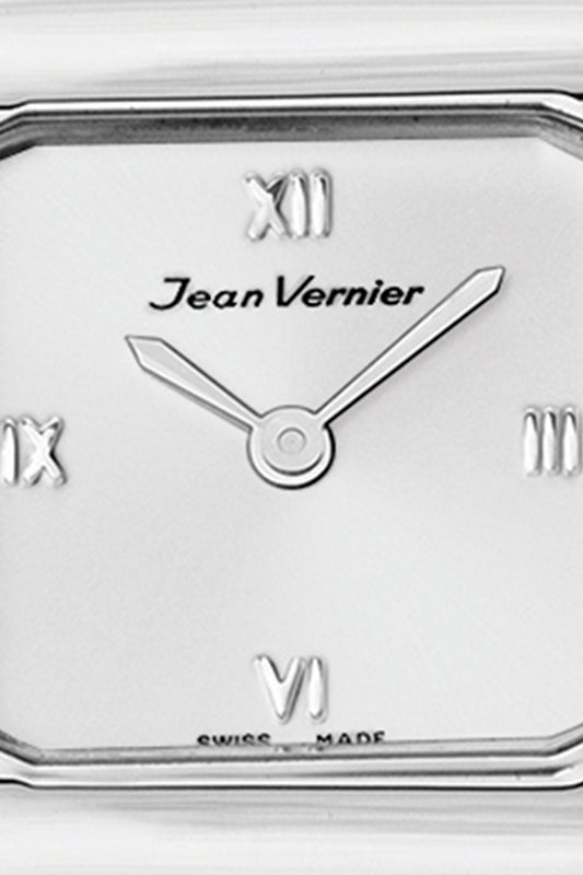 Relógio de Pulso Jean Vernier Feminino Prateado JV03637
