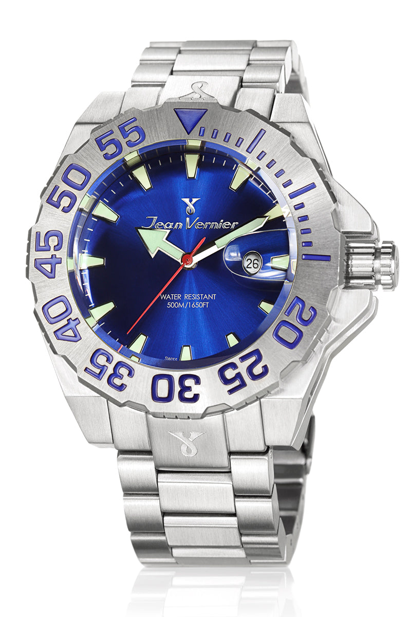 Relógio de Pulso Jean Vernier Aço Inoxidável Suíço JV04423