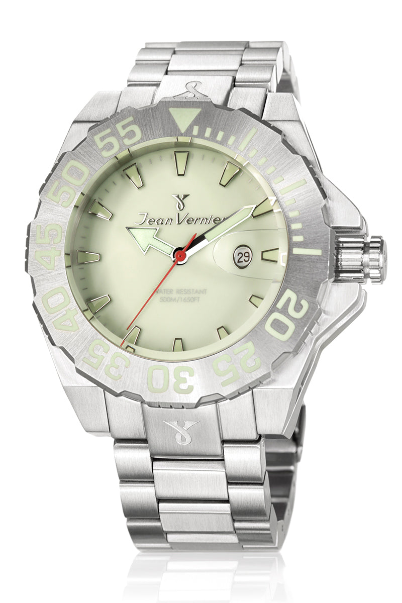 Relógio de Pulso Jean Vernier Aço Inoxidável Suíço JV04424