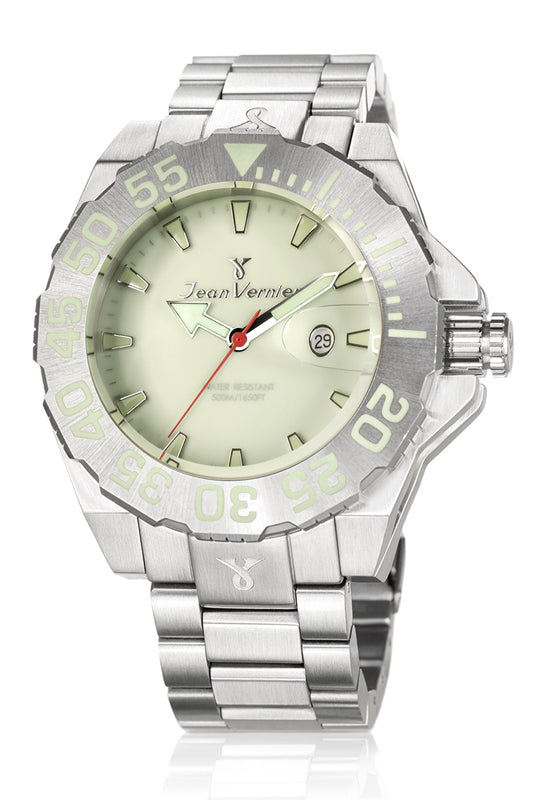 Relógio de Pulso Jean Vernier Aço Inoxidável Suíço JV04424