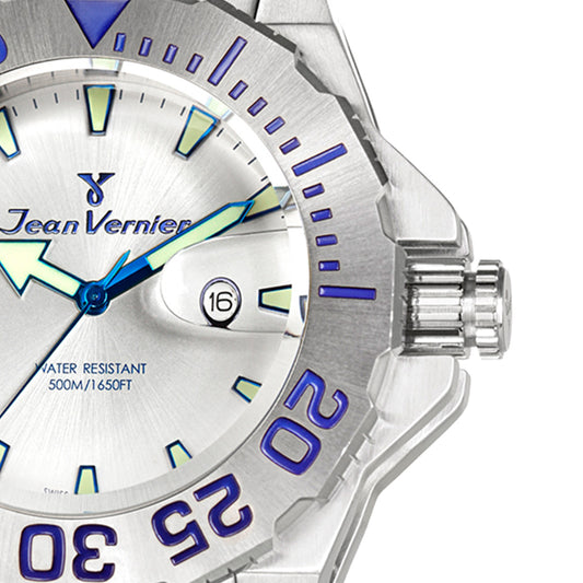 Relógio de Pulso Jean Vernier Aço Inoxidável Movimento Suíço JV04425