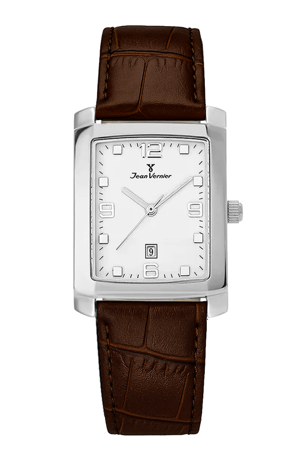 Relógio Jean Vernier Pulseira Marrom Movimento Suíço JV04953CM