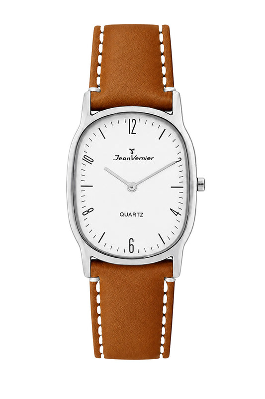 Relógio Jean Vernier Masculino Pulseira Couro Havana JV06285BH