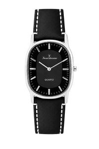 Relógio de Pulso Jean Vernier Pulseira Couro Preto JV06285P