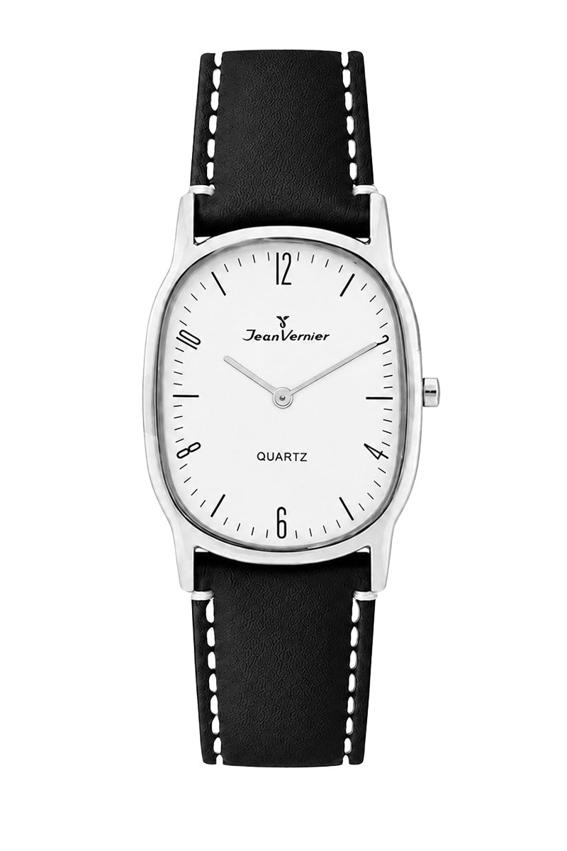 Relógio de Pulso Jean Vernier Pulseira Couro Preto JV06285B