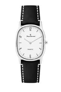 Relógio de Pulso Jean Vernier Pulseira Couro Preto JV06285B