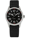 Relógio Masculino Jean Vernier Nylon Preto Movimento Suíço JV07000VJ-05