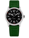 Relógio Masculino Jean Vernier Nylon Verde Movimento Suíço JV07000VJ-01