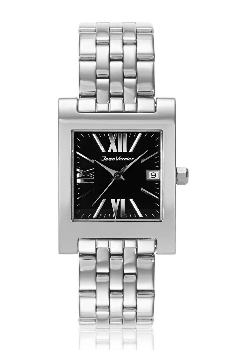 Relógio Masculino Jean Vernier Prateado com Pulseira de aço JV07582P-15