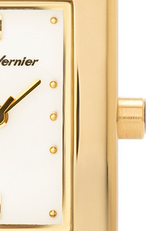 Relógio Pulso Jean Vernier Aço Sofisticado Feminino JV07678L - Dourado