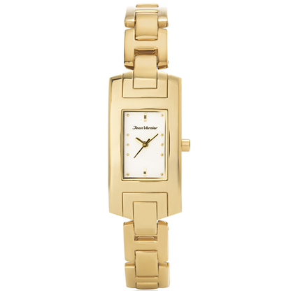 Relógio Pulso Jean Vernier Aço Sofisticado Feminino JV07678L - Dourado