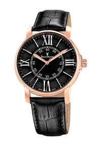 Relógio Masculino Jean Vernier Movimento Suíço Preto JV01091