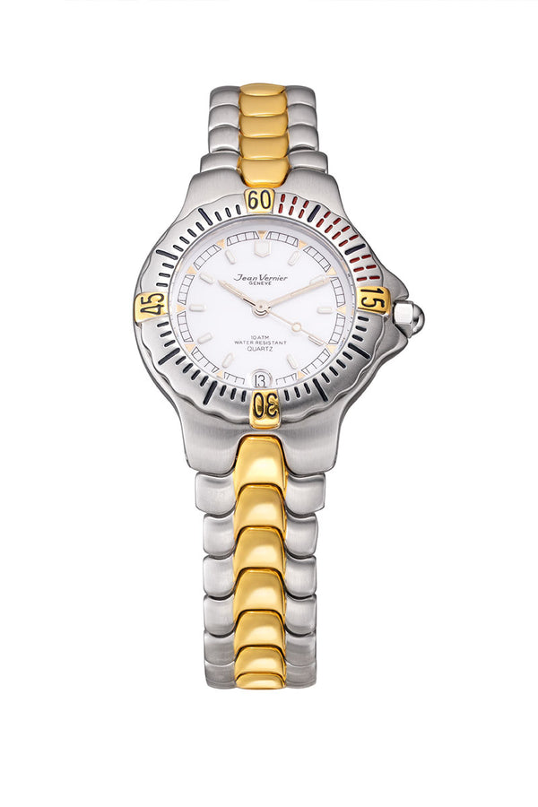 Relógio Jean Vernier Feminino Bicolor Suíço JV15301L