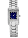 Relógio Feminino Jean Vernier Prateado Retangular JV01539A