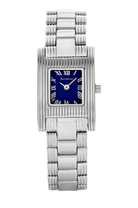 Relógio Feminino Jean Vernier Prateado Retangular JV01539A