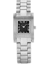 Relógio Feminino Jean Vernier Prateado Retangular JV01539P
