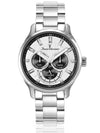 Relógio de Pulso Jean Vernier Masculino Prateado Cronógrafo JV01761