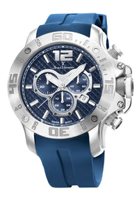 Relógio Masculino Jean Vernier Branco Cronógrafo JV02110