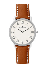 Relógio Masculino Jean Vernier Couro Havana JV35676RBH