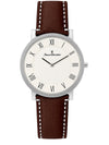 Relógio Masculino Jean Vernier Couro Marrom JV35676RBM