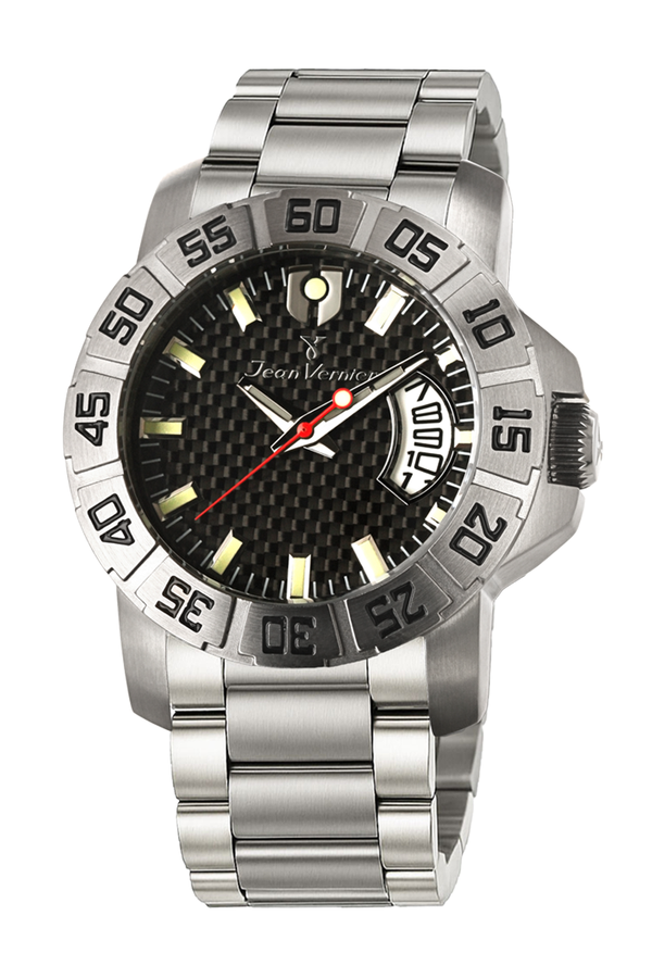 Relógio Jean Vernier Pulseira Aço Inoxidável JV00445-15