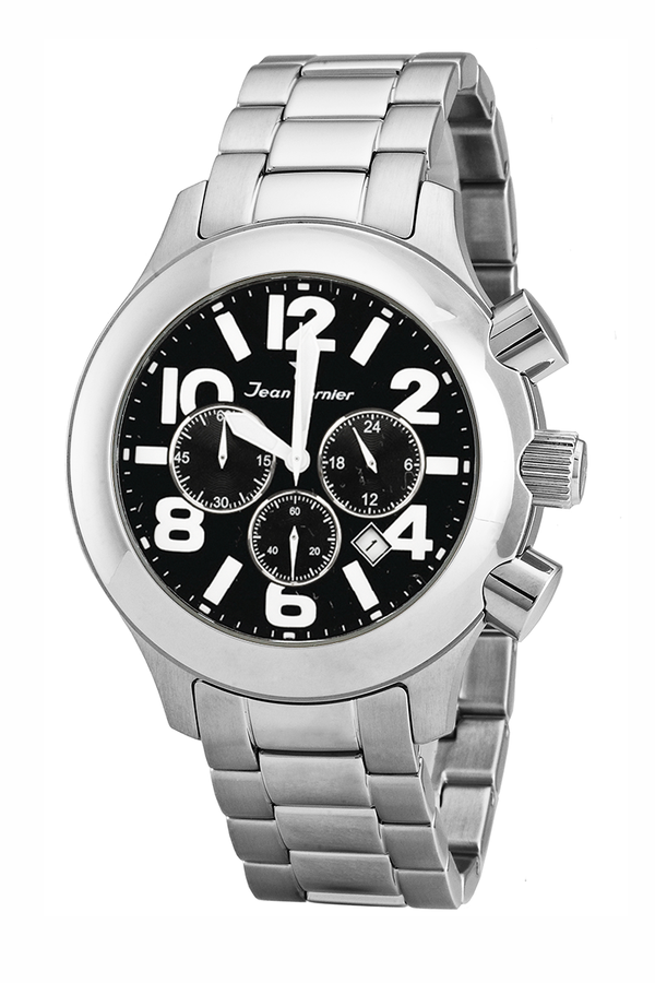 Relógio Jean Vernier Masculino Prateado JV08743PB