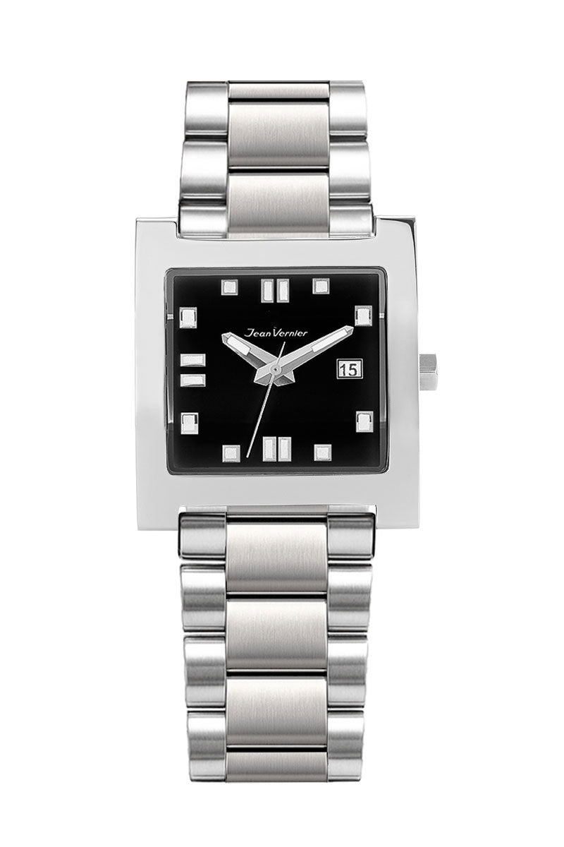 Relógio Jean Vernier Movimento Suiço Aço JV11943P-15