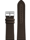 Pulseira Nylon Marrom Fivela Prata PU296GM (24mm)