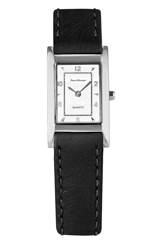 Relógio Feminino Jean Vernier Couro Preto JV01616BMP