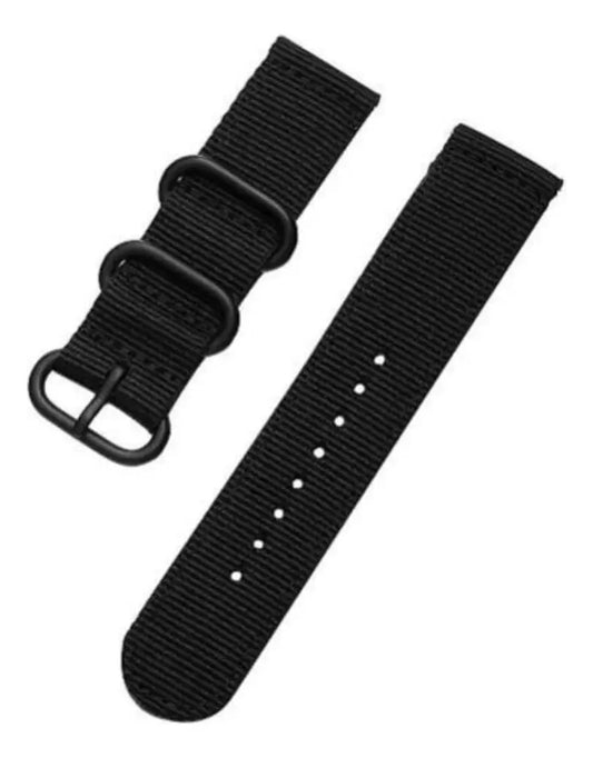 Relógio Masculino Jean Vernier Nylon Preto Engate Rápido JV01011NP