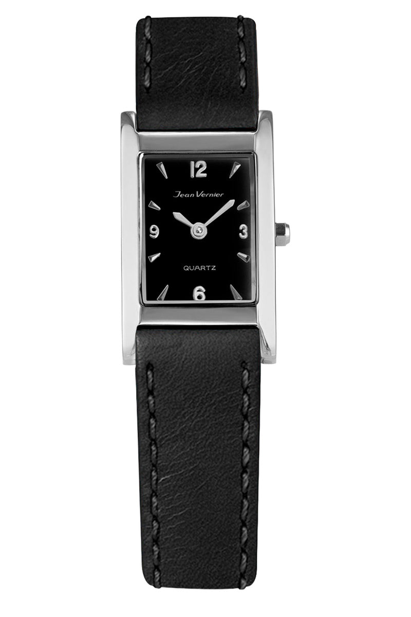 Relógio Feminino Jean Vernier Couro Preto JV01616PP