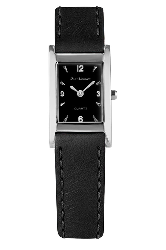 Relógio Feminino Jean Vernier Couro Preto JV01616PP