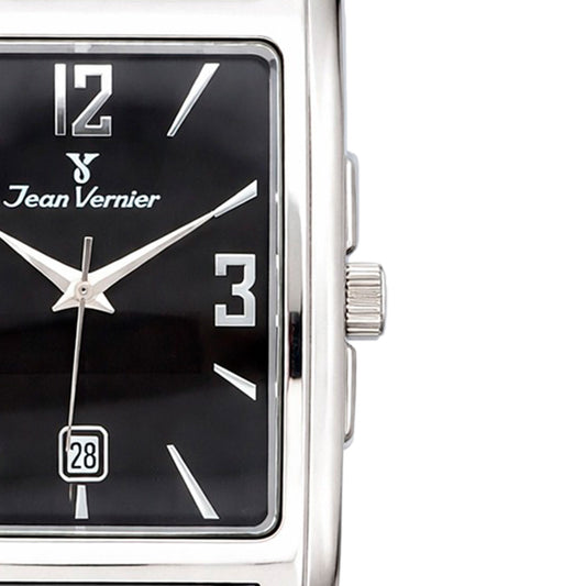 Relógio Jean Vernier Retangular Pulseira Couro JV02292P