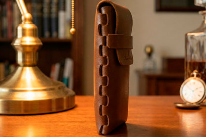 Porta Relógio para Viagem - Marrom