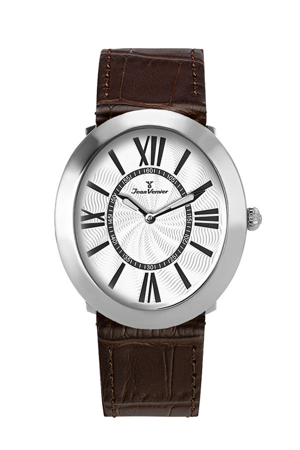 Relógio Jean Vernier Masculino Couro Marrom JV02096CM