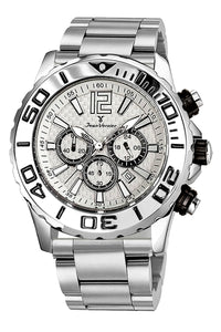 Relógio de Pulso Jean Vernier Cronógrafo Aço JV02091-15