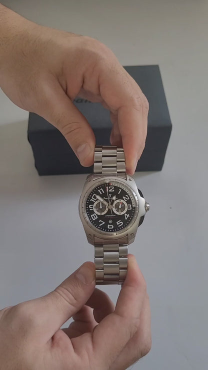 Relógio Jean Vernier Masculino Aço Cronógrafo JV00097-15