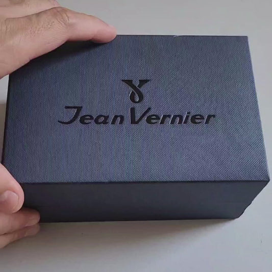Relógio Jean Vernier Masculino Couro Preto JV07047P