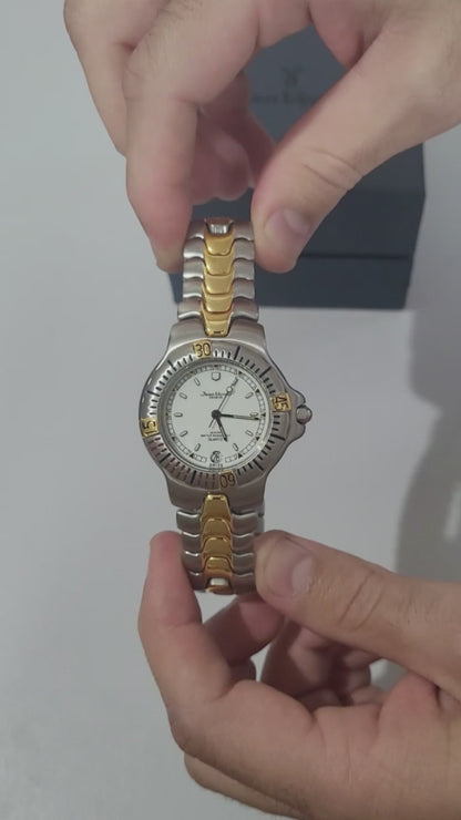 Relógio Jean Vernier Masculino Bicolor Suíço JV15306