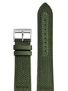 Pulseira Nylon Verde Fivela Prata PU296V (20mm)