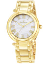 Relógio Jean Vernier Aço Inoxidável Dourado Feminino Movimento Suíço JV01001